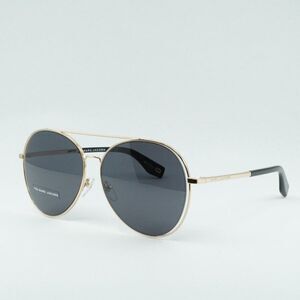 Marc Jacobs Gold Frame Sunglasses with Black Lenses